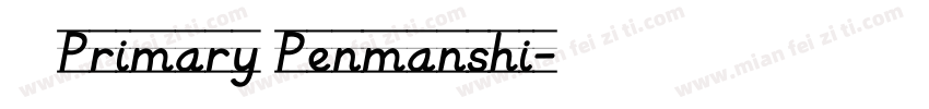 KG Primary Penmanshi字体转换